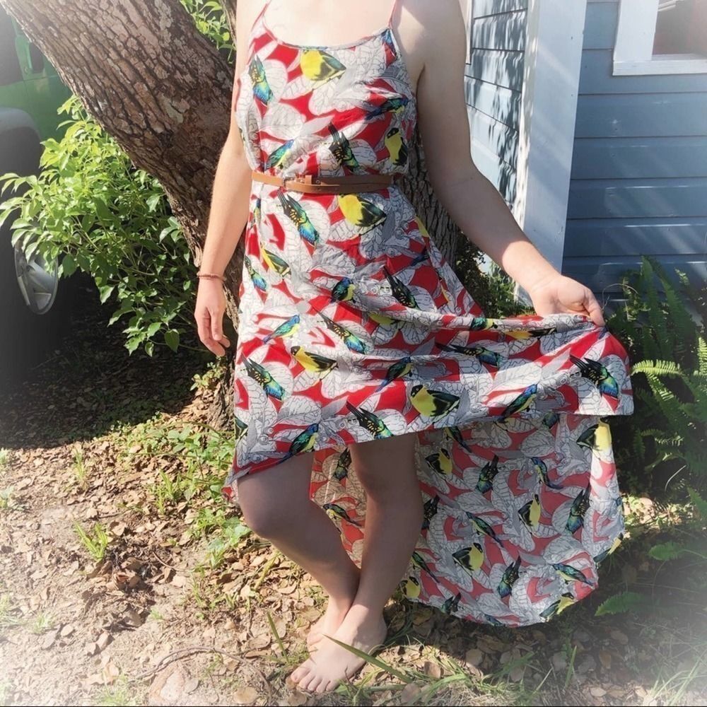 Love Tree Botanical Sundress Racerback Hi-Low, Sz S